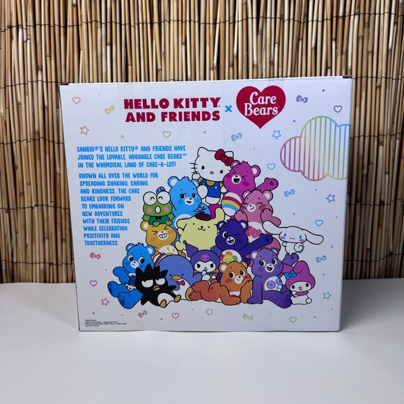 Care Bears Hello Kitty Loves Cheer Bear 10" Collectible Plush 2-Pack - Picture 3 of 7
